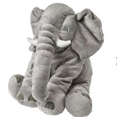 Boneka Gajah Besar Lucu Empuk Halus Nyaman Ukuran 60cm_Original