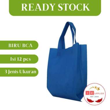 [COD] TAS SPUNBOND BIRU TUA TAS SPONBOND/ TAS PROMOSI/ TAS TENTENG/ TAS SPUNBOND POLOS/ TAS SABLON 25x35x8