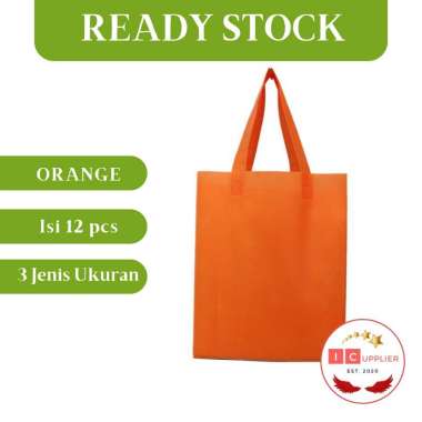 [COD] TAS SPUNBOND ORANGE TAS SPONBOND/ TAS PROMOSI/ TAS TENTENG/ TAS SPUNBOND POLOS/ TAS SABLON 25x