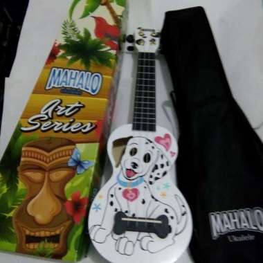 Gitar Ukulele Mahalo Dalmation Putih