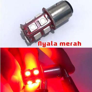 [READY STOCK] Lampu Led Bayonet Strobo 2 Kaki Lampu Led Rem Kedip SMD 5050 18 Titik Strobo Lampu Bel
