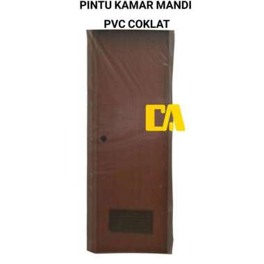 PINTU PVC KAMAR MANDI COKLAT 70X195CM