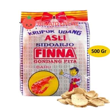 FINNA / Kerupuk Gondang Pita / Krupuk Udang Besar Shrimp Cracker 500gr