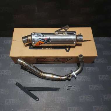 Knalpot Vespa Best 3 Vespa 2V S LX Long Bulat Inlet 38 Original
