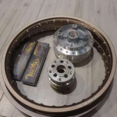 Velg Aloy Crv Exel 17x140 18x160 Coklat Tromol Ninja Jarijari Set Ban