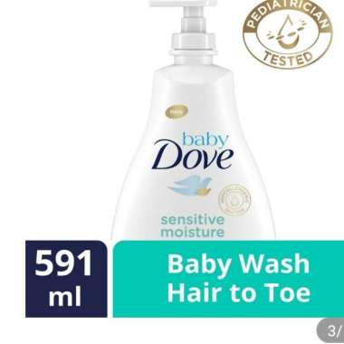 Promo Harga Dove Baby Hair to Toe Wash Sensitive Moisture 591 ml - Blibli