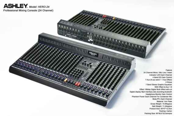 Mixer Ashley HERO 24 24 Channel ORIGINAL