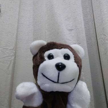Boneka Tangan Hand Puppet karakter Binatang Hewan / Boneka Edukasi Monyet