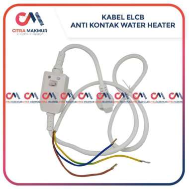 Kabel ELCB Cable Plug Water Heater Wasser Ariston Paloma Pengaman Arus