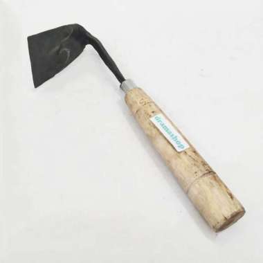 Koret Rumput Pacul Paculan Kecil Bahan Besi Tempa Gagang Kayu