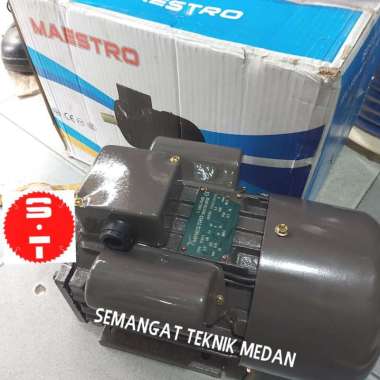 DINAMO ELEKTROMOTOR LISTRIK 1/2 HP 0.5HP PUTARAN LAMBAT 1PHASE MAESTRO