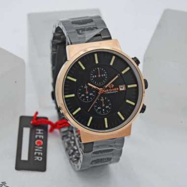 HEGNER 1661-3MBR - Jam Tangan Pria Original - Black Rose