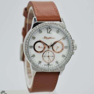 RHYTHM FE1617L01 - Jam Tangan Wanita Kulit Original - Brown