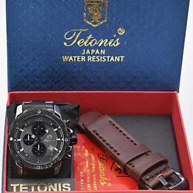 TETONIS TS6018MS - Jam Tangan Pria Analog ORIGINAL - Brown