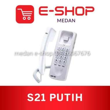 Telepon Kabel Sahitel S21 Pesawat Telpon Rumah / Kantor S-21 (Putih)