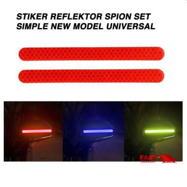 Stiker Reflektor Spion Mobil Stiker Reflector Mata Kucing Universal Putih