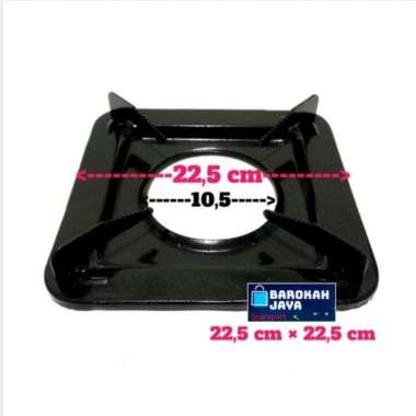 Tatakan Model Todachi Hitam - Nampan Dudukan Kompor Gas Hitachi/Tdc