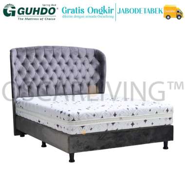 Guhdo Back Health Kasur Springbed Orthopedic Tebal 27 Cm Latex Set HB Fullham [Fullset Spring Bed/Kh