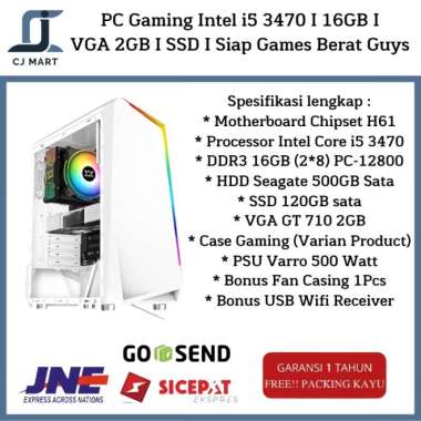 PC Gaming Intel i5 3470 I 16GB I VGA 2GB I SSD I Siap Games Berat Guys Nimitz N5