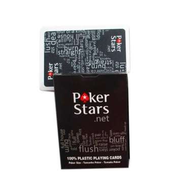 Kartu Remi Poker Plastik - Black Hitam