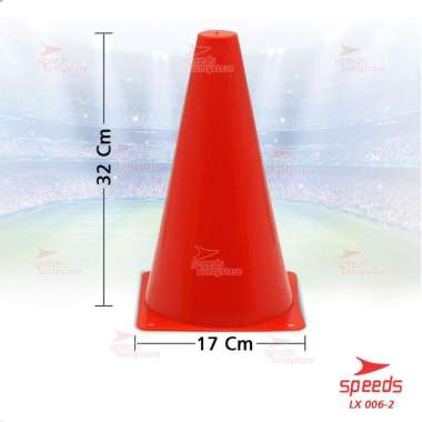 SPEEDS Cone Kerucut Marker Latihan Olahraga Futsal Skate Sepak Bola 32Cm 006-2 BIRU