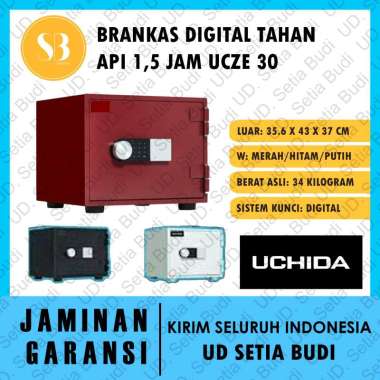 Brankas Digital Tahan Api Uchida UCZE 30 Hitam