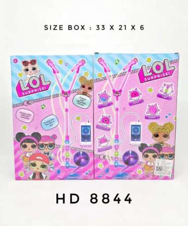 Mainan Edukatif / Edukasi Anak - Microphone Double Mic Nyanyi Karaoke