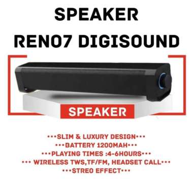 Speaker Reno7 DigiSound Bluetooth Soundbar