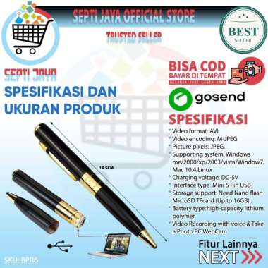 PULPEN KAMERA + 8GB SPY PEN FOTO VIDEO RECORDER SPYCAM UNIK ORIGINAL