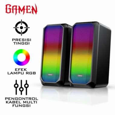 Gamen GS6 Speaker Gaming Multimedia PC with RGB - Speaker PC Gamen GS6