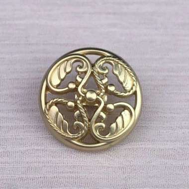 Kancing Baju Jahit Murah Silver Gold Blazer Gamis Beskap Wanita Pria - Barley Button Gold