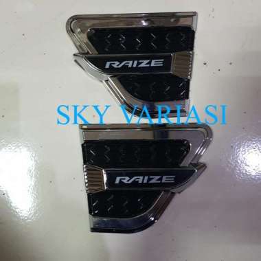 side Vent ventilator hitam list chrome toyota Raize Black
