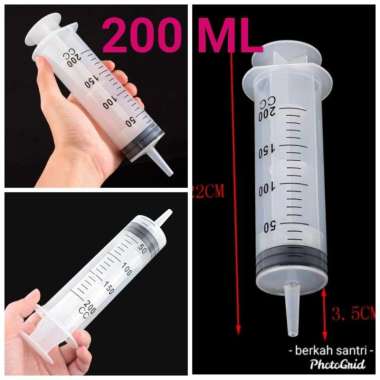 suntikan besar 200 ml KUE LUMPUR LAPINDO TALAM SPUIT SPUID INJEK NUTRISI lolohan burung spuit suntik