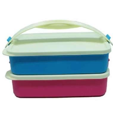 Lunch box rantang deluxe susun 2