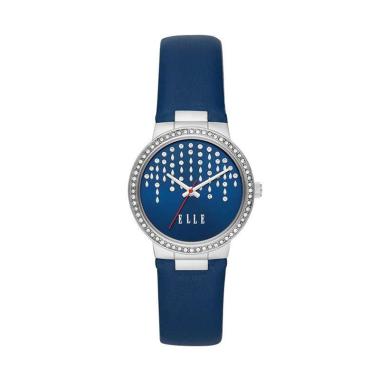 ELLE Bastille ELL2300 Swarovski Bezel Jam Tangan Wanita Blue Silver