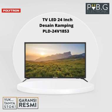 Polytron PLD-24V1853 TV LED 24 Inch Desain Ramping Garansi Resmi