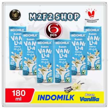Promo Harga Indomilk Korean Series Busan Vanilla 180 ml - Blibli