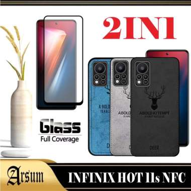 PROMO Case INFINIX HOT 11s NFC Softcase Deer Bermotif jeans New Casing INFINIX HOT 11s NFC Paket 2IN