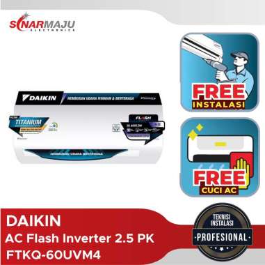 AC Inverter Daikin 2.5 PK FTKQ-60UVM4 FTKQ60UVM4 FTKQ 60UVM4