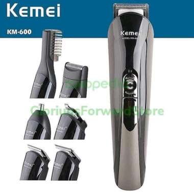 Alat Mesin Cukur Rambut Jenggot Electric Shaver 6 In 1 Kemei Km-600