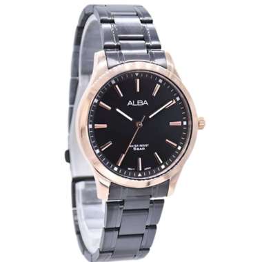 Jam Tangan Alba ARX006 Quartz Analog - Stainless Steel Hitam 40mm WR50M