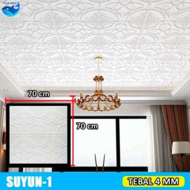 wallpaper dinding 3d atap tembok SUYUN-1