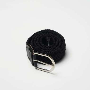 Houseofcuff Ikat Pinggang Rajut Belt Sabuk Pria Unisex Hitam