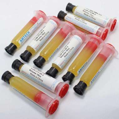 flux AMTECH type RMA-223/minyak solder/pasta solder bentuk suntik