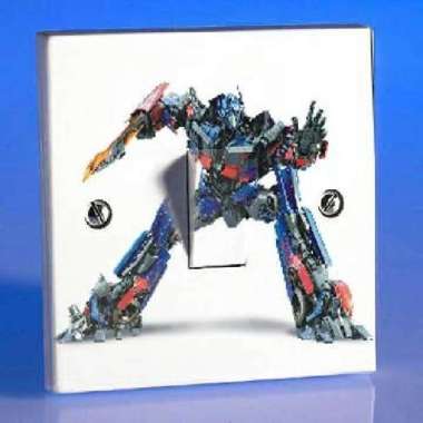Stiker Sticker Tombol Lampu Saklar Lampu (Transformer )