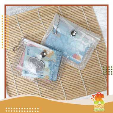 NA Dompet PVC / Dompet Mika / Dompet Kartu PVC / Pouch Kartu PVC / Dompet PVC Hologram Warna Bening 