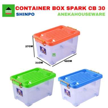 BOX PLASTIK TEMPAT PENYIMPANAN CONTAINER BOX SPARK SIP 110 CB 30 Biru