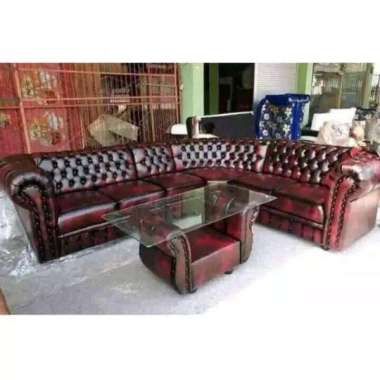 Sofa Sudut L Jaguar Jumbo + Meja (Promo Harga)
