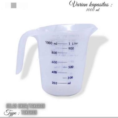 Gelas Ukur / Gelas Takar Air Plastik Bening / gelas takar 1000 ml / owl