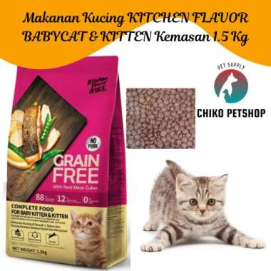 [NO BRAND] KF / KITCHEN FLAVOR ; Kitten Cat Food [ UNTUK ANAK KUCING ] 1,5kg